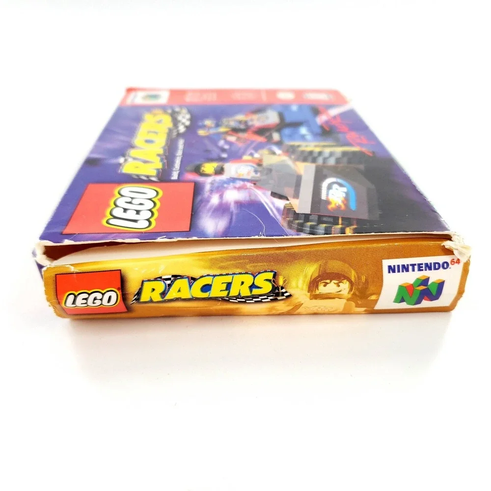 LEGO Racers (Nintendo 64, 1999) Authentic Complete Crushed Box Tested & Works